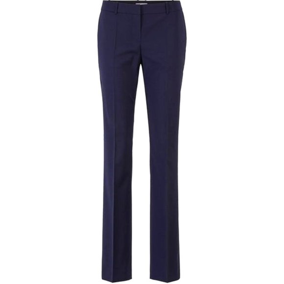BOSS ​Tamea13 Houndstooth Stretch Virgin Wool Trouser Pants - Picture 1 of 5
